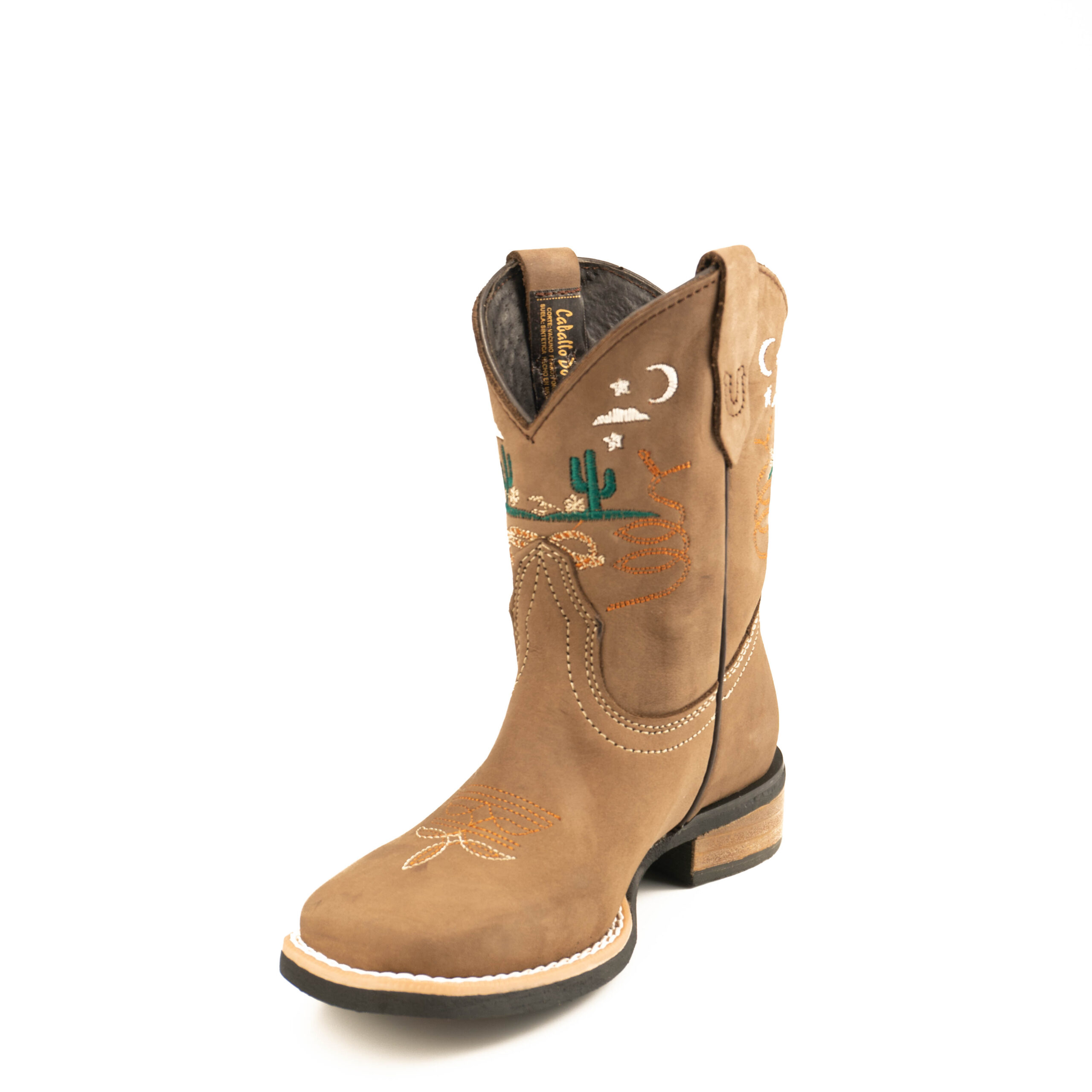 0194CDN Bota Caballo Dorado niño rodeo cactus - Image 3