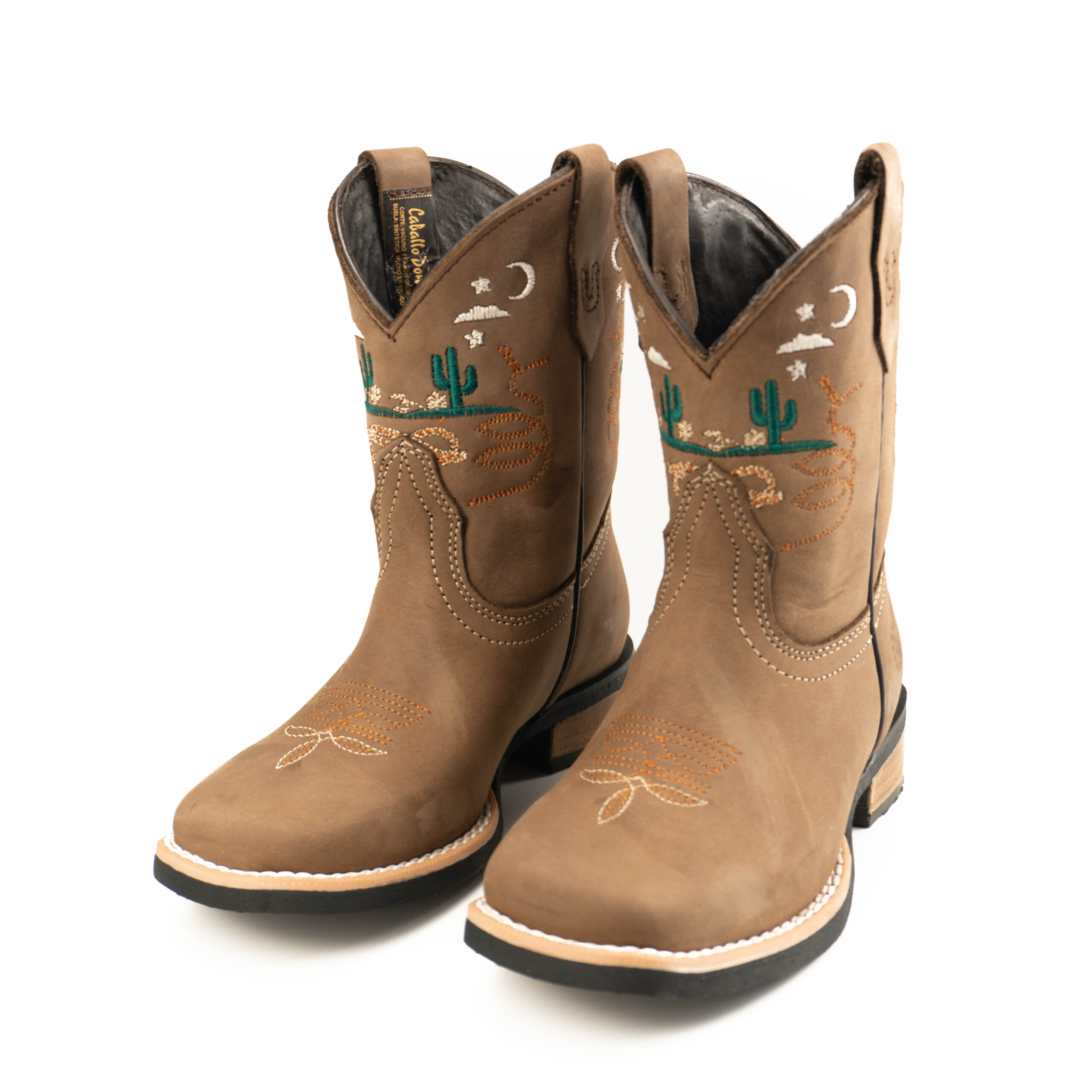 0194CDN Bota Caballo Dorado niño rodeo cactus - Image 2