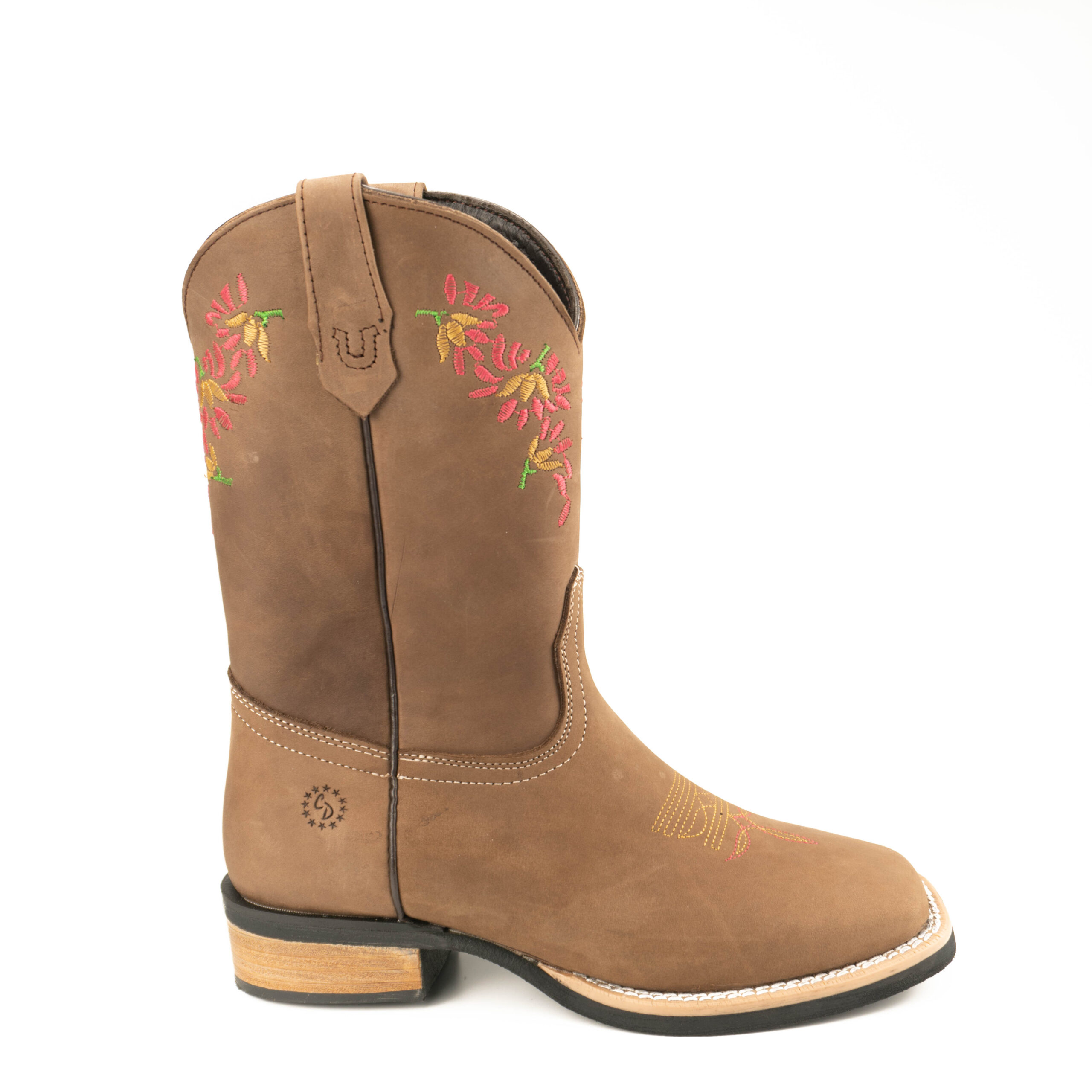 0221CDD Bota Caballo Dorado dama y juvenil rodeo flores - Image 4